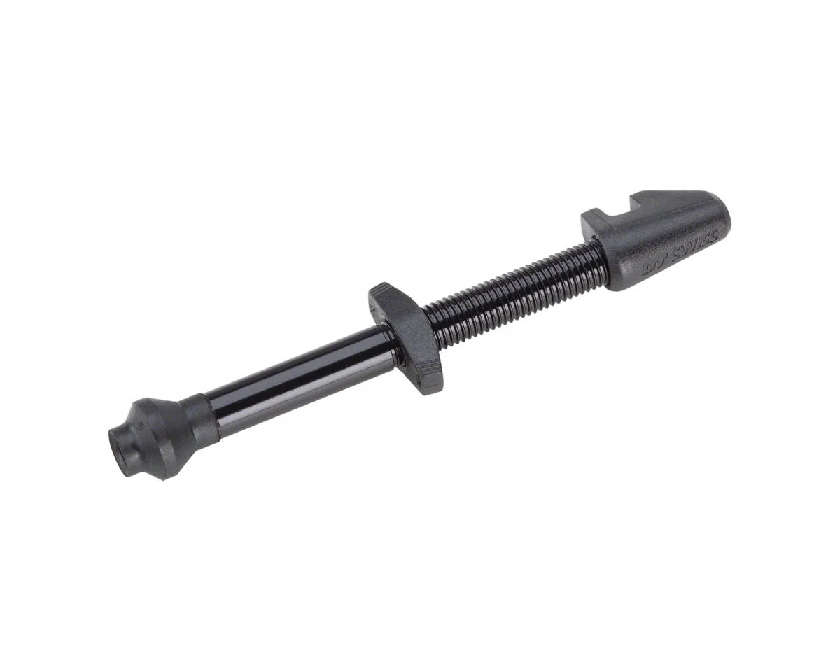 DT Swiss Aluminum Tubeless Presta Valve (Black) (Single) (65mm)